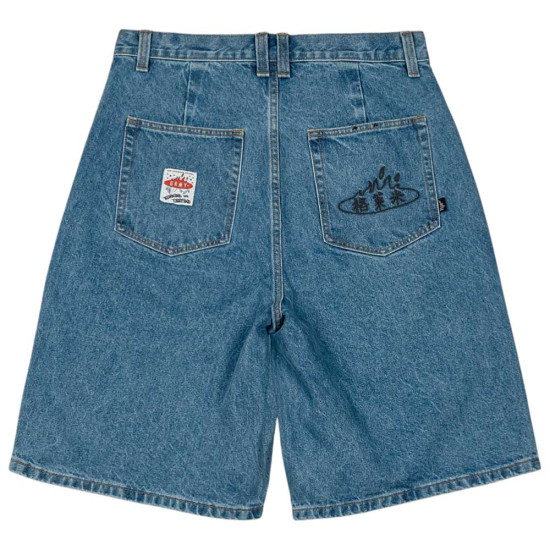 Grimey Ανδρικό σορτς Concreat Jungle Pleated Denim Shorts